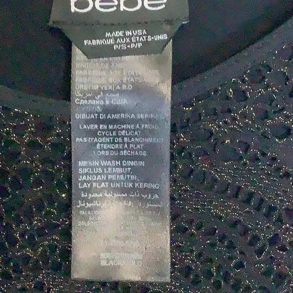 Bebe Black Lace Mini Dress - Picture 2 of 4